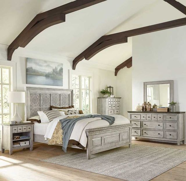 Liberty Furniture Heartland 5-Piece Antique White Optional California King Bedroom Set-1