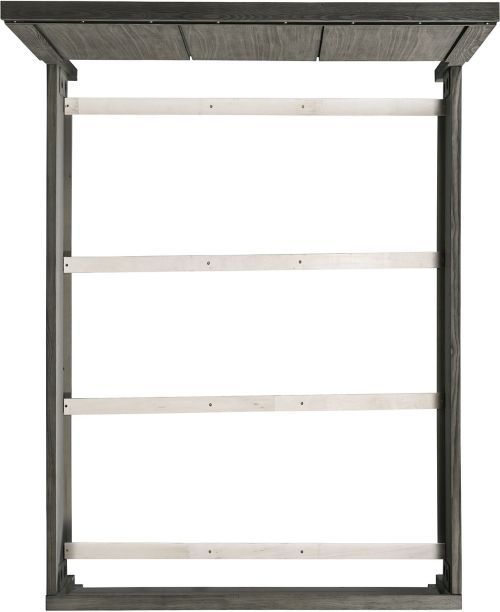 Elements International Wide 4-Piece Gray Queen Panel Bedroom Set-3