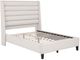 Coaster® Leslie Beige Youth Full Upholstered Platform Panel Bed-0
