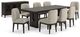 Signature Design by Ashley® Burkhaus 10-Piece Dark Brown Dining Table Set-0