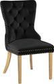 Meridian Furniture Carmen Black Velvet Dining Chair-0