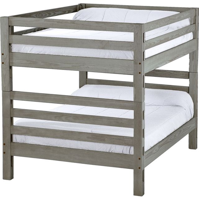 Crate Designs™ Furniture Storm Queen/Queen Tall Ladder End Bunk Bed-0