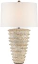 Currey & Company Salima Off-White/White Moss Table Lamp-0