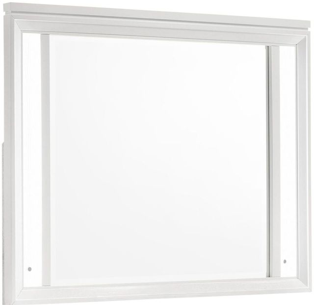 Crown Mark Cressida White LED Dresser Mirror-0
