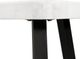 Elements International Trinity White End Table with Black Base-3