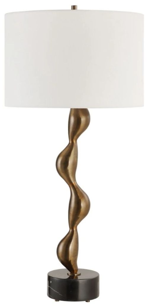 Uttermost® Remolino Black/Bronze Table Lamp-0