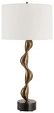 Uttermost® Remolino Black/Bronze Table Lamp-0