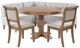 Powell® Auden Banks Emerson 4-Piece Light Gray/Natural/Rustic Honey Dining Table Set-0