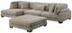 Homelegance® Traverse 4-Piece Brown Modular Sectional with Reversible Chaise and Ottoman-2