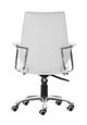 Zuo® Enterprise White Low Back Office Chair-3