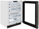 ZLINE Autograph Edition Touchstone 24 " 4.8 Cu. Ft. Black Stainless Steel Glass Door and Champagne Bronze Helix Handle Dual Zone 44 Bottle Wine Cooler -3