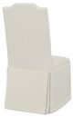 Fairfield® Customizable Entree Dining Empire Tall Back Skirted Dining Chair with Tobacco Legs-3
