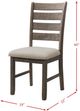 Elements International Jax 5-Piece Cherry/Cream/Taupe Dining Set-4
