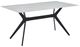 Mazin Furniture Dumas White Dining Table with Black Base-0