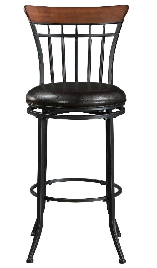 Homelegance® Ira Black Pub Swivel Chair-2