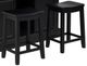 Powell® Penda Black Kitchen Island with Stools-1