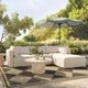 TOV Furniture Hangover Cream Aluminum Outdoor Ottoman-1