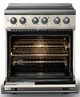 Viking® 5 Series 30" Pure White Pro Style Induction Range with Polished Chrome Trim-1
