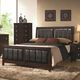 Coaster® Carlton 4-Piece Cappuccino Queen Bedroom Set-1