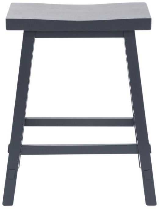 Liberty Furniture Creations II Navy 24" Sawhorse Counter Stool-2