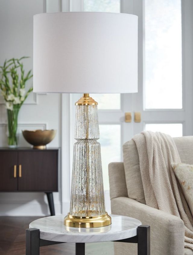 Signature Design by Ashley® Bakersboro Clear/Gold Table Lamp-2