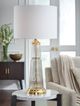 Signature Design by Ashley® Bakersboro Clear/Gold Table Lamp-2