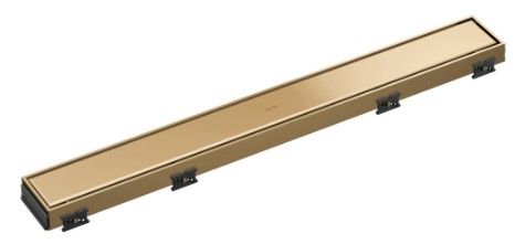 Brizo Polished Gold 24" Reversible Linear Shower Drain-0