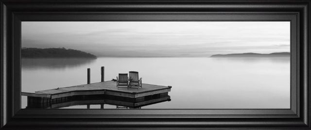 Classy Art Black and White Water Panel XI by James McLoughlin Wall Art-0