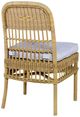 Century® Customizable Thomas O'Brien Mainland Wicker Natural Hularo Outdoor Dining Side Chair-1