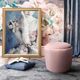 TOV Furniture Ives Blush Velvet Ottoman-2