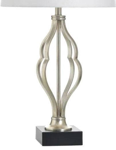 Stylecraft Castonia Silver Table Lamp-2