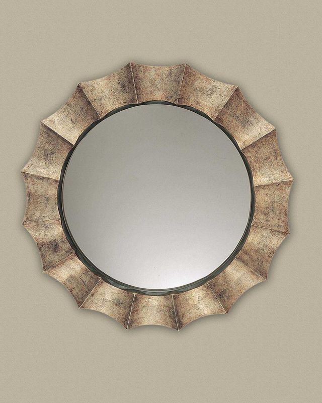 Uttermost® Gotham Antique Silver/Satin Black Mirror-1