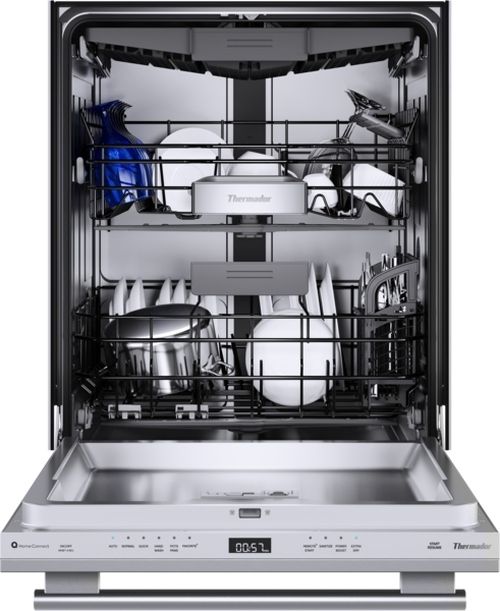 Thermador® Emerald® 24" Stainless Steel Top Control Built In Dishwasher-2