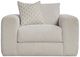 Bernhardt Vista Bernhardt Living Gray Swivel Chair-3