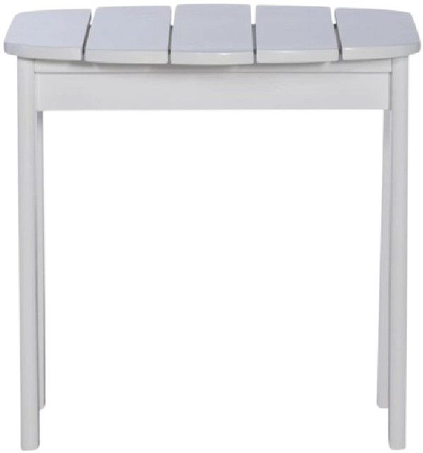 Linon Adirondack White Wooden Outdoor End Table-3