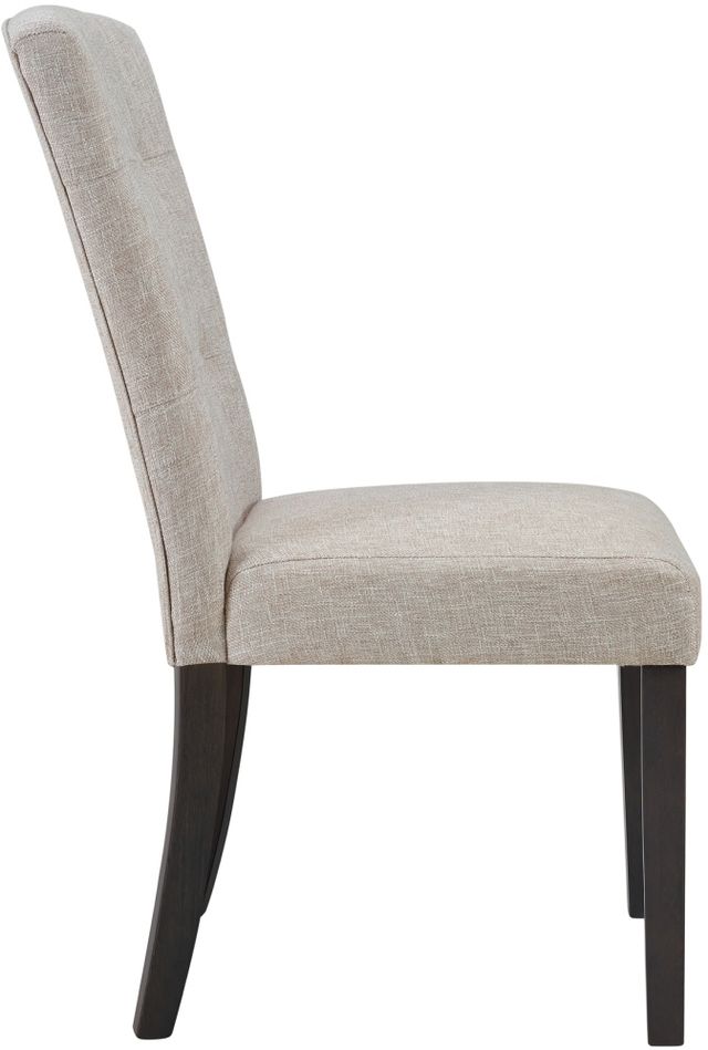 Elements International Lexi Taupe Dining Side Chair-2