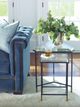 Century® Compositions Glass Top Small Drinks Table with Bronze Base-3