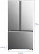 Hisense 21.2 Cu. Ft. Fingerprint Resistant Stainless Steel French Door Refrigerator -2
