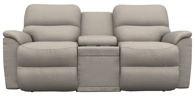 La-Z-Boy® Brooks Muslin Power Reclining Loveseat with Console and Headrest-1