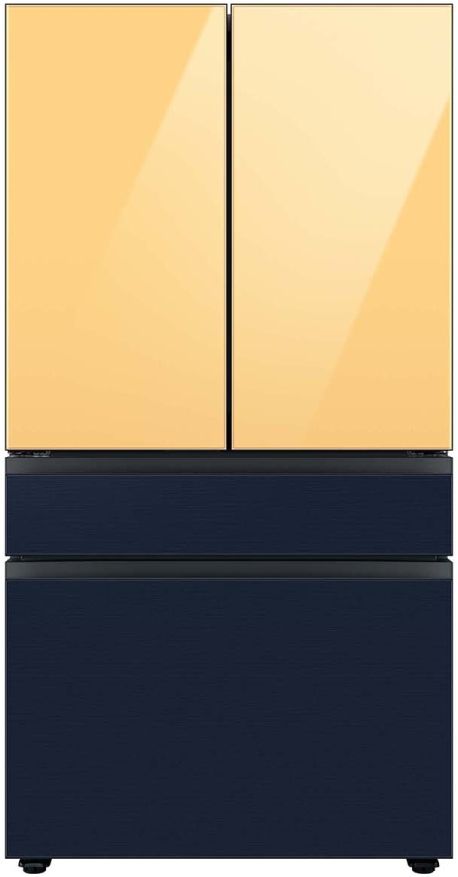 Samsung Bespoke 36" Navy Steel French Door Refrigerator Bottom Panel-1