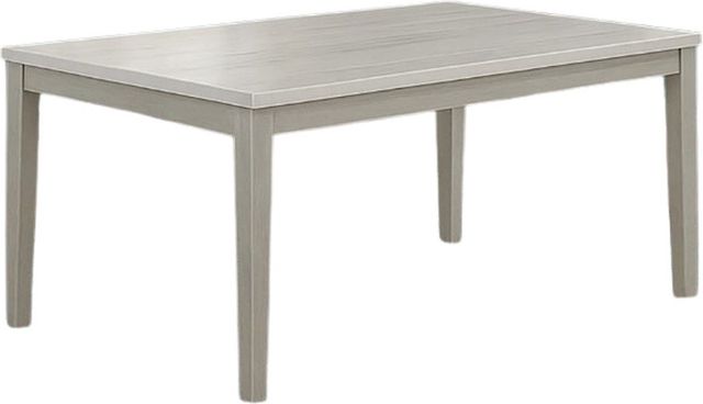 New Classic® Home Furnishings Essence White Marble Table Top with Gray Base-0