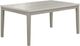 New Classic® Home Furnishings Essence White Marble Table Top with Gray Base-0