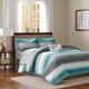 Olliix by Madison Park Essentials Aqua Twin Saben Complete Comforter and Cotton Sheet Set-5