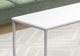 Monarch Specialties Inc. White 40"L Coffee Table with Silver Metal Legs-2