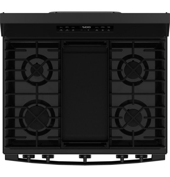 GE® 500 Series 30" Black Freestanding Gas Range-3