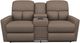 La-Z-Boy® Hawthorn Mocha Power Reclining Loveseat with Console, Headrest, and Lumbar-1