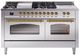 Ilve® Nostalgie II Series 60" Stainless Steel Pro Style Dual Fuel Range-0