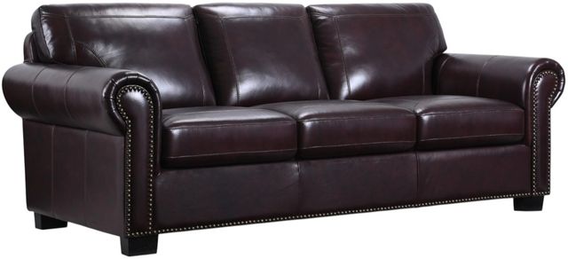 Porter International Designs Cassidy Burgundy Sofa-0