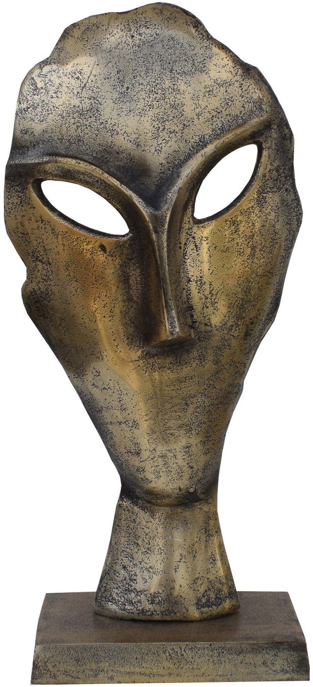 Renwil® Fielden Antique Brass Face Statue-2