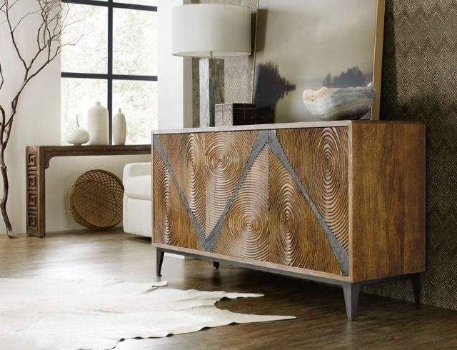 Hooker® Furniture Commerce and Market Vortex Medium Wood Credenza-1